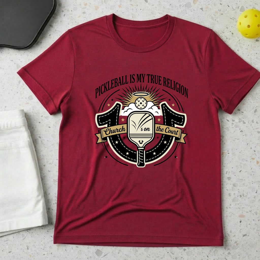 Pickleball is my true religion T-shirt