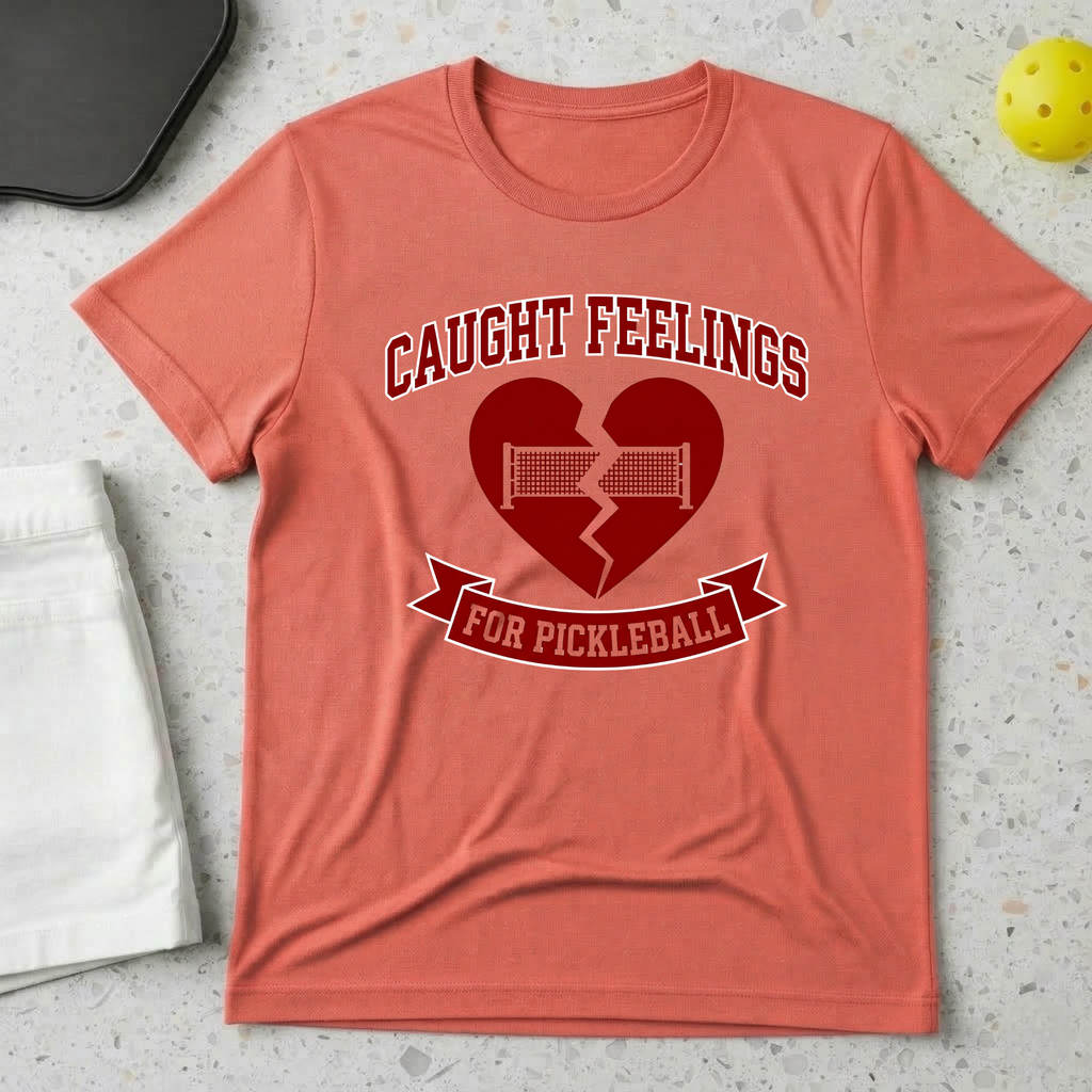 Caught Feelings For Pickleball 2 T-shirt