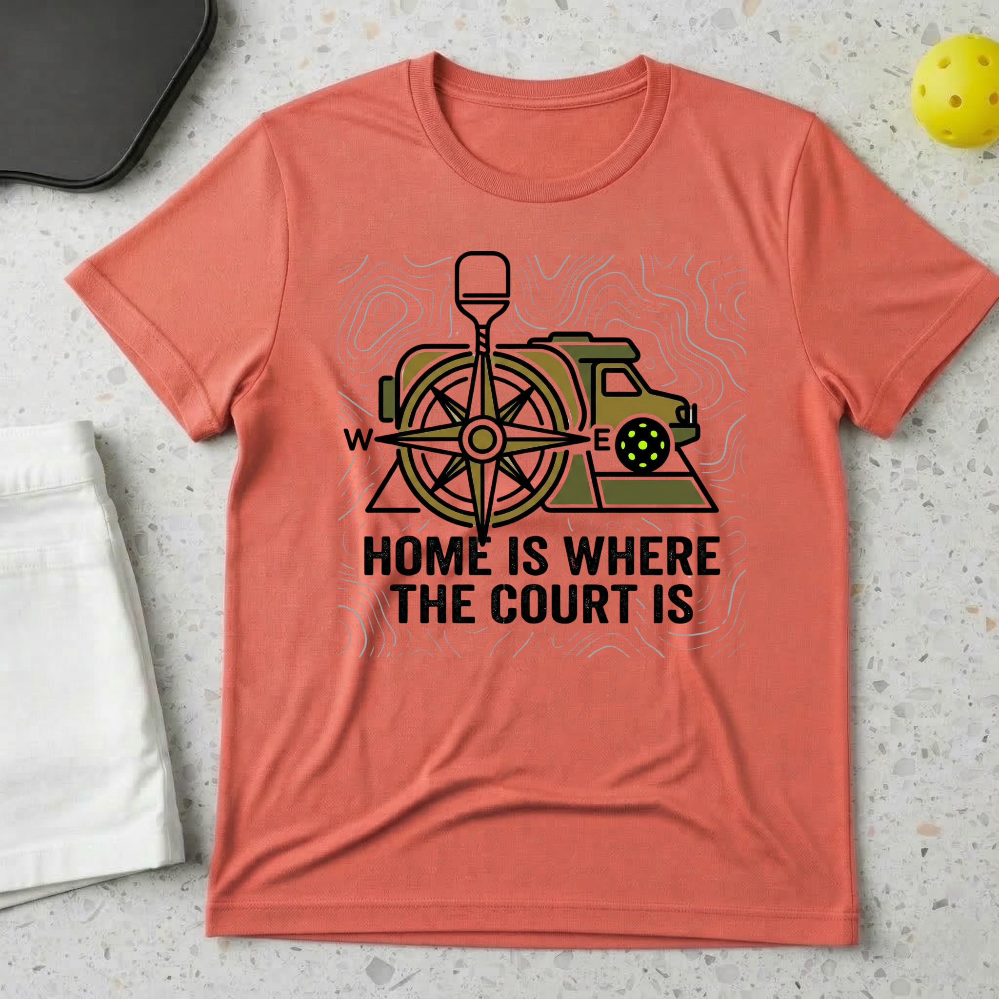 Home Is Where The Court Is T-shirt